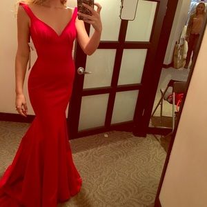 Red Sherri Hill Gown